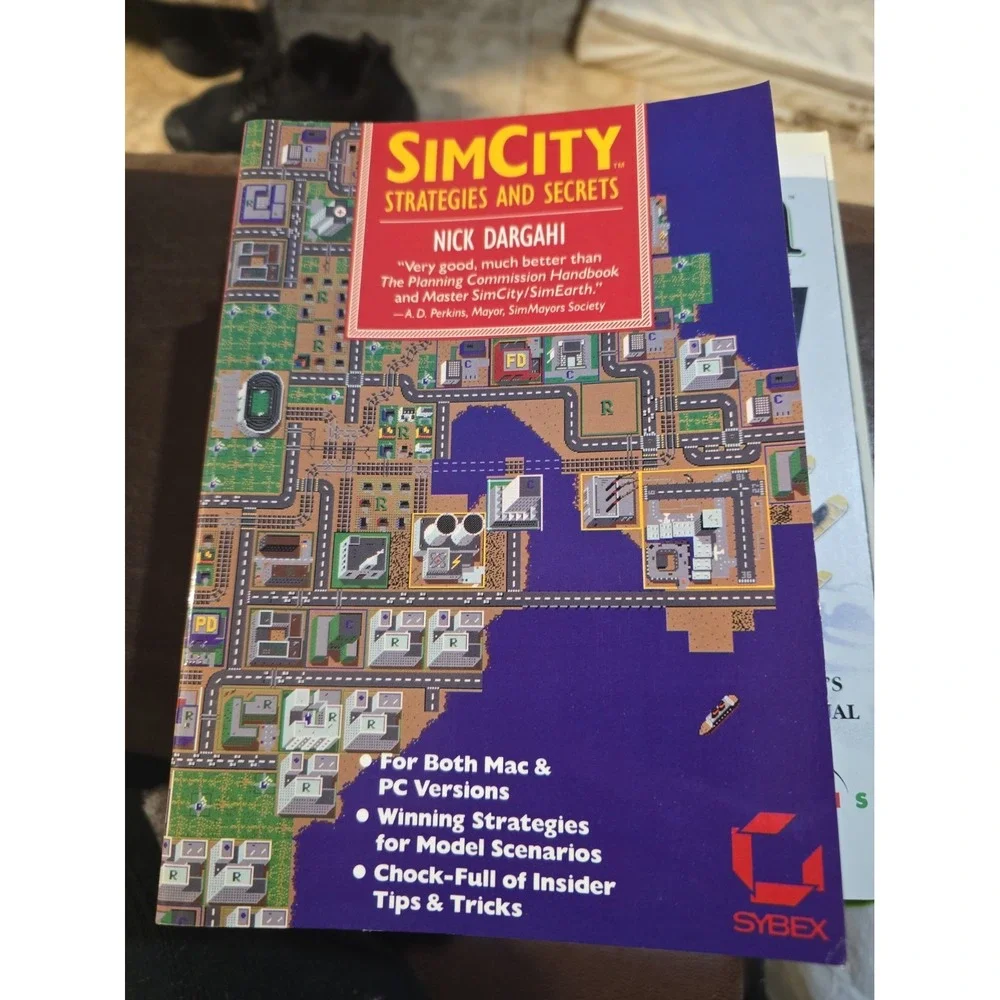 SimCity Game Manuals Lot Of 5 Books 3000, 2000, Farm, Strategies & Secrets Used